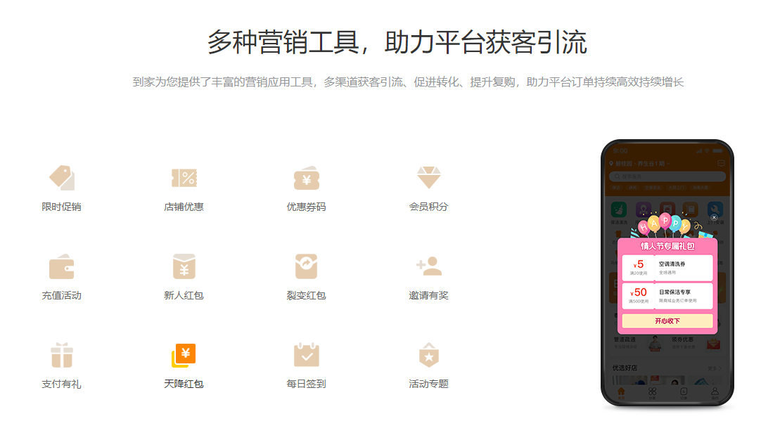 多種營銷工具，助力平臺(tái)獲客引流.png